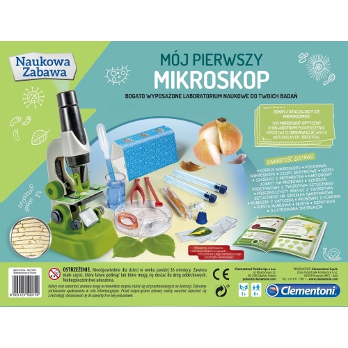 naukowa zabawa  Mikroskop Clementoni 50071